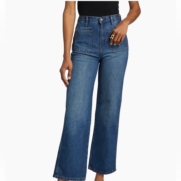 Reformation Dark Blue Flare Jeans - Picture 3 of 7